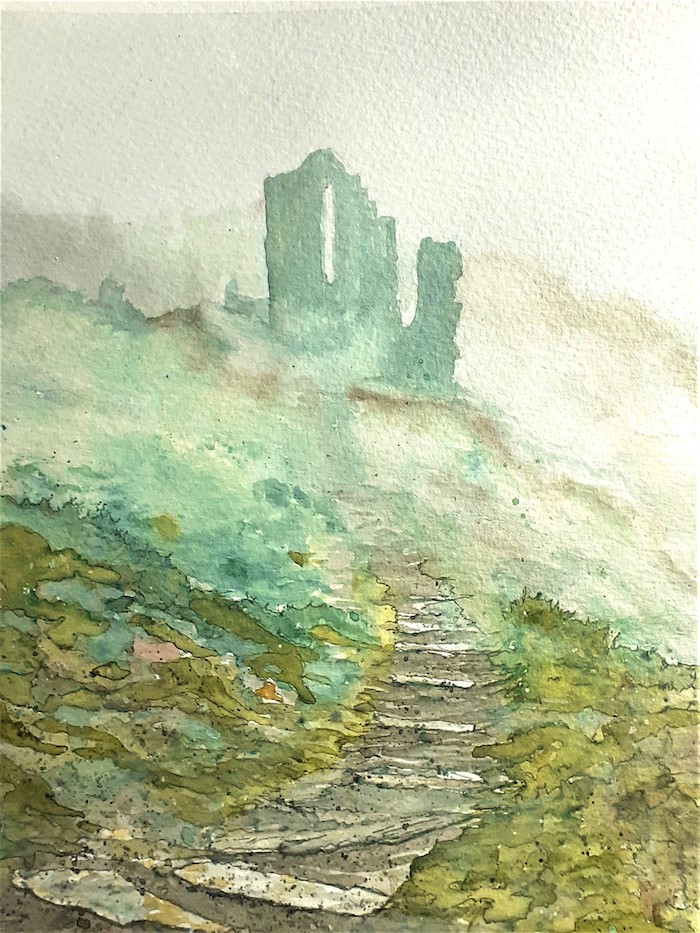 Foggy Morning at Botallack by Kerry Grant BscHons, PGCE, MA